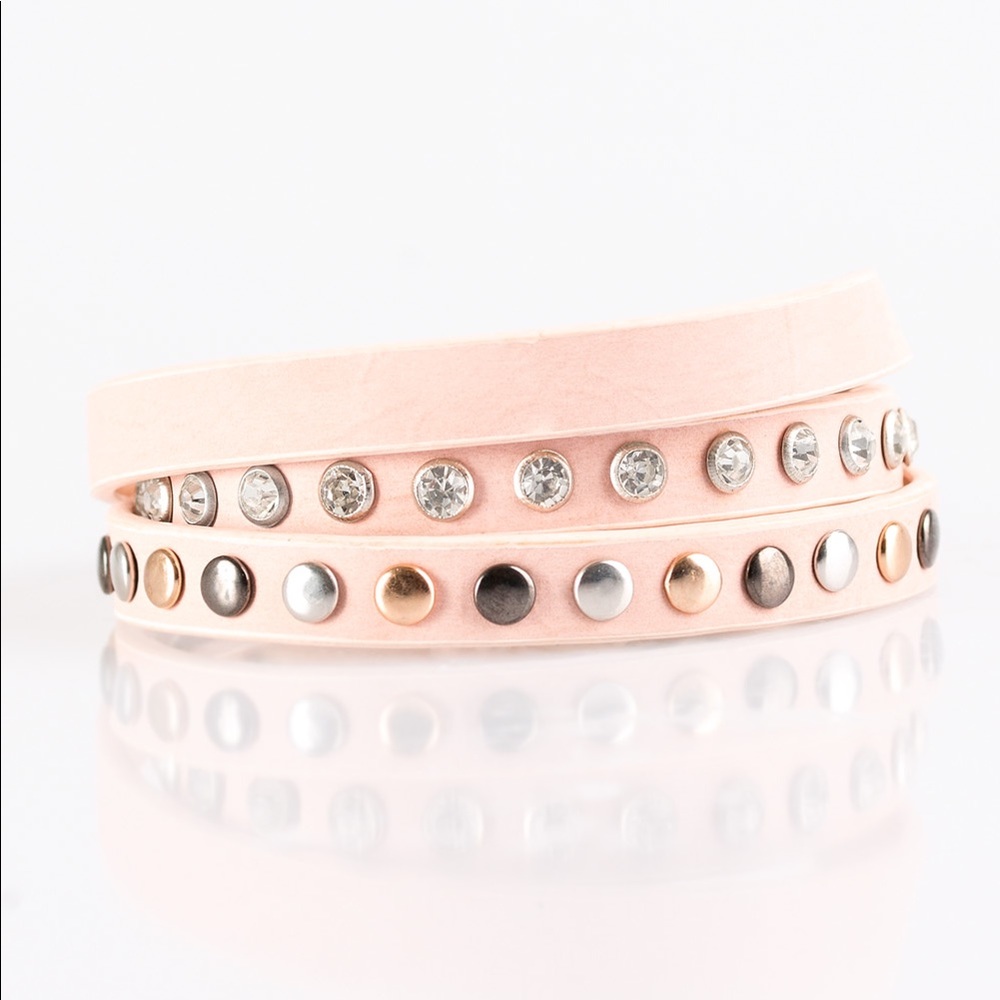 Pink Triple Wrap Bracelet